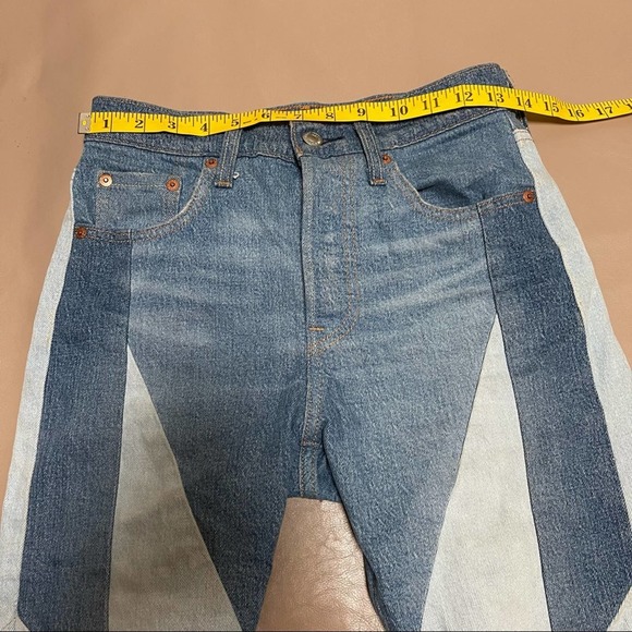 Levi’s 501 Patches Button fly slim straight Jeans - Picture 6 of 12